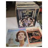 Large Lot of Record Albums, Tom Jones+