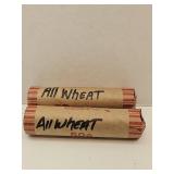 2 Full Rolls Wheat Back Penny Coins