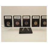 Graded MS70 Set of 5 INB Certified Jefferson