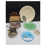 Elwood Trivet, Jadeite Colored Plate, Recipe Box+