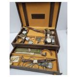Dresser Box w/Untested Watches & Costume Jewerly