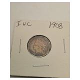 1908 Indian Head Cent Coin