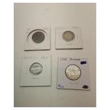 Lot of 4 Foreign Coins