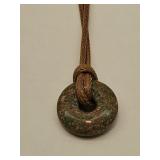 Moss Agate Ring Necklace