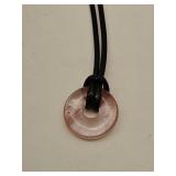 Rose Quartz Ring Necklace