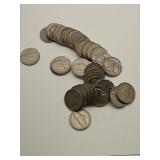 Thirty Two 1958 Jefferson Nickel Coins
