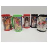 Set of 5 Snap On Girlie Mugs