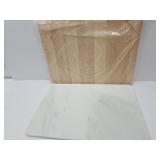 Marble Cutting Board 16"x24"& Wood Cutting Board