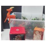 Home For the Holidays Globe & VTG Christmas W Tote