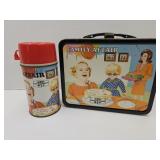 VTG  Metal FAMILY AFFAIR Lunch Box with Thermos