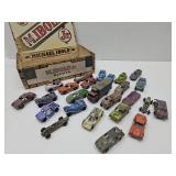 Vintage LOT TootsiToy Cars & Trucks w Cigar Box