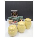 Temptations Canister Set & Christmas Decor++