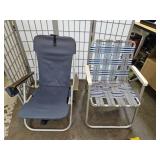 2 Folding Chairs Sunbeam Aluminum +