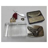 Motorcycle Paper Weight,Matco Belt Buckle +