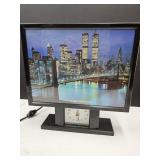 NY Adv. Electric Clock 11" W