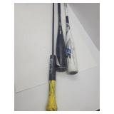 2 Aluminum Bats Easton & Marucci & Practic Bar
