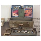 Craftsman Tool Box w Tool Contents C Clamp, Woodw