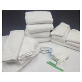 White Bath towels Hand Towels +
