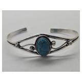 925 Silver Blue Highway Bracelet