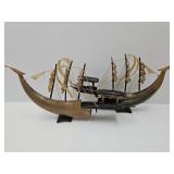 Asian Fantasy Dragon Ship Horn Art SEE SIZE