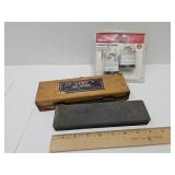 2 Pad Locks w/Keys & Acme Knife Sharpening Stone