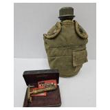 US Milttary Canteen & Double Sided Razor