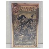 1/2 Oklahoma Goldback 1/2000th Oz 24K