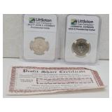 2 LCC Presidential Dollars Johnson & Kennedy
