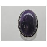 925 Silver Aqeeq Ring Sz 6.5