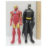 2 Action Figures Flash & Batman 12" Tall