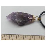 Amethyst Tooth Necklace