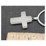 Rose Quartz Cross Necklace