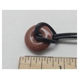 Brown Gold Stone Necklace