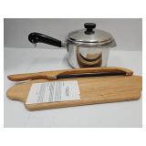 Copper Clad  Stainless Steel Pot ,Bread Board+