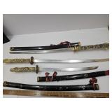 Samarai Style Swords SEE PICS for Damage