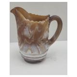 VTG Slag Glass Pitcher 61/4"H
