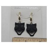Comedy & Tragedy Theater Mask Earrings