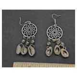 Dream Catcher & Seashell Earrings Thank God