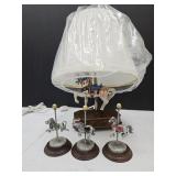 Carousel Dresser Lamp & Pewter