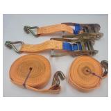2 New Cargo Racheting  Binding Straps