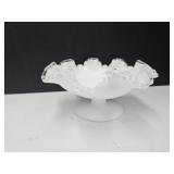 Fenton Unmarked Silver Crest 8"w Dish