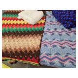 Lot of Different Sized Afghan Lot