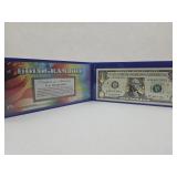 Hologram Bill Gold Stars (Legal) $1 Note