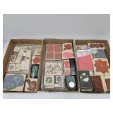 LARGE LOT of Rubber Stamps & Craft Punches