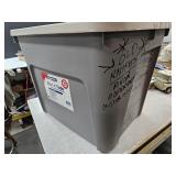 20 Gallon Tan Storage Tote