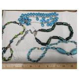 Costuem Jewelry Lot Stone Beads & Turquoise Style+