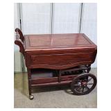 Beautiful Vintage  Rosewood Tea Cart