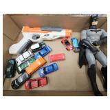 NERF Gun, 12" Toy Batman & Hot Wheels