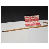 Sealed Realistic 8 Track Tapes & Cane