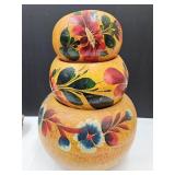 3 Matching Mexico Planters 6"-11"H